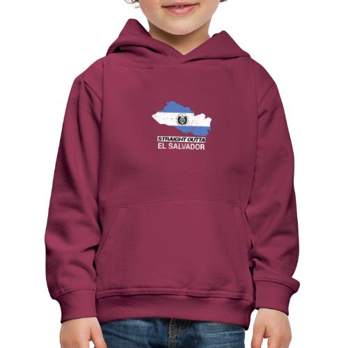 Straight Outta El Salvador country map &flag - Kids' Premium Hoodie