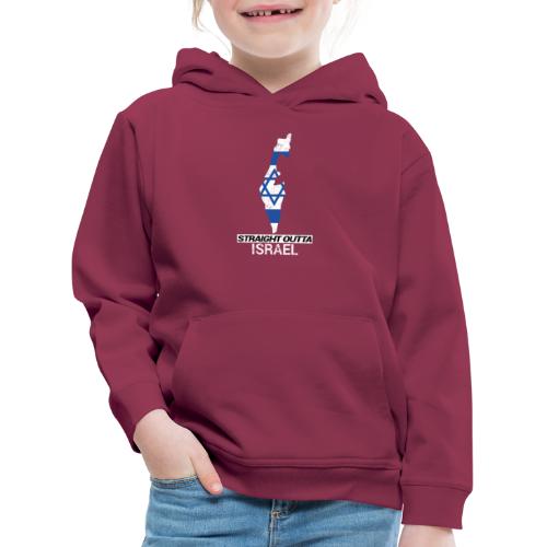 Straight Outta Israel country map & flag - Kids' Premium Hoodie