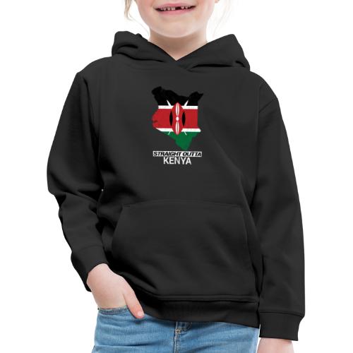 Straight Outta Kenya country map & flag - Kids' Premium Hoodie