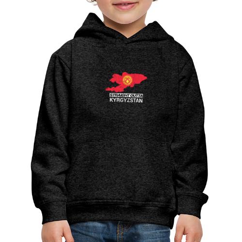 Straight Outta Kyrgyzstan country map - Kids' Premium Hoodie