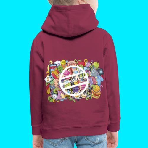 maglia logo doodle - Felpa con cappuccio Premium per bambini