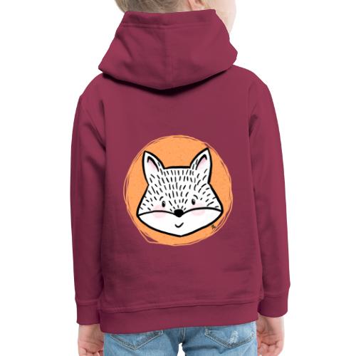 Sweet Fox - Portræt - Premium hættetrøje til børn