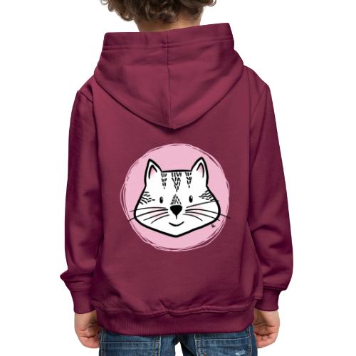Cute Cat - Portret - Bluza dziecięca z kapturem Premium