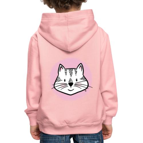 Süße Katze - Portrait - Kinder Premium Hoodie