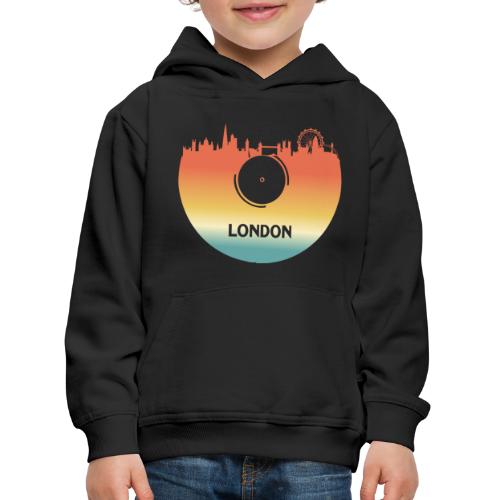 London Skyline Vinyl Schallplatte London Souvenir - Kinder Premium Hoodie