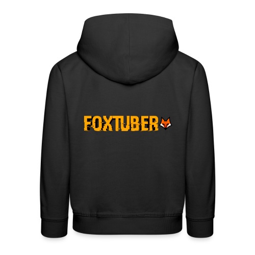 foxtuber naam + logo - Kinderen trui Premium met capuchon