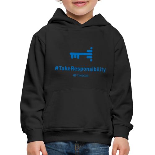 TakeResponsibility blue - Bluza dziecięca z kapturem Premium