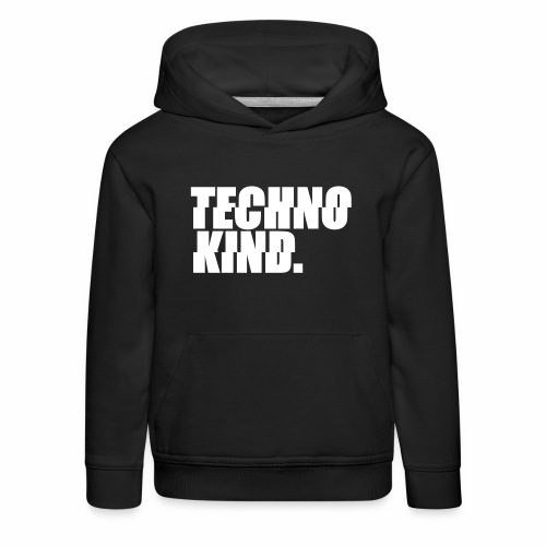 Techno Kind Rave Kultur Berlin Vinyl Progressive - Kinder Premium Hoodie