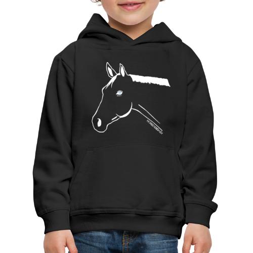 Pony Pferdekopf Reitbekleidung - Kinder Premium Hoodie