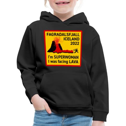 HUH! Fagradalsfjall 2022 #08 (Full Donation) - Kids' Premium Hoodie