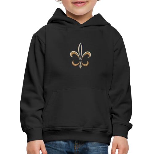 Elegant Fleur-de-Lis Shirt Design - Kids' Premium Hoodie