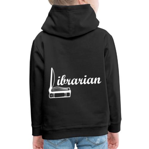 0325 Librarian Librarian Cool design - Bluza dziecięca z kapturem Premium