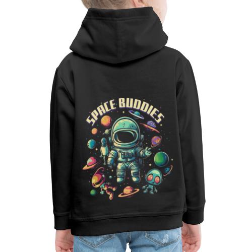 Space Buddies - Planeten, Astronaut und Aliens - Kinder Premium Hoodie