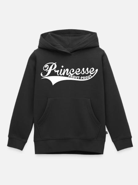 Princesse Prout-Prout - Sweat Premium à capuche enfant bio - noir
