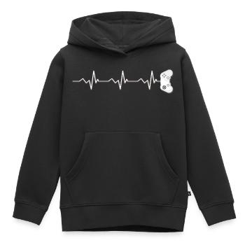 Gamer Puls - Kinder Premium Organic Hoodie - Schwarz - Vorne - AI Model Kid Male (0cm)