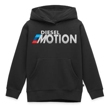 Émotions diesel - Sweat Premium à capuche enfant bio - noir - Devant - AI Model Kid Male (0cm)