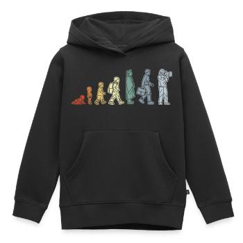 Baby zum Kameramann - Kinder Premium Organic Hoodie - Schwarz - Vorne - AI Model Kid Male (0cm)