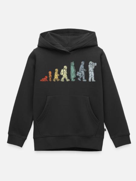 Baby zum Kameramann - Kinder Premium Organic Hoodie - Schwarz