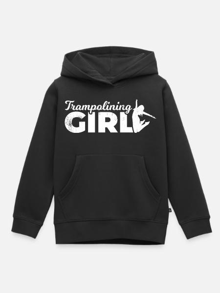 Trampolinspringerin - Kinder Premium Organic Hoodie - Schwarz