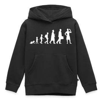 Eiscreme Evolution - Kinder Premium Organic Hoodie - Schwarz - Vorne - AI Model Kid Male (0cm)