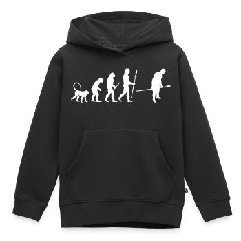 Développement de la boulangerie - Sweat Premium à capuche enfant bio - noir - Devant - AI Model Kid Male (0cm)