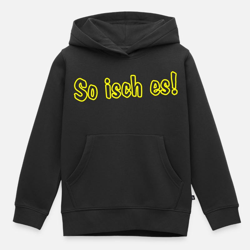 C’est comme ça ! - Sweat Premium à capuche enfant bio - noir