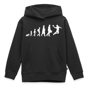 Evolution Handball - Kinder Premium Organic Hoodie - Schwarz - Vorne - AI Model Kid Male (0cm)