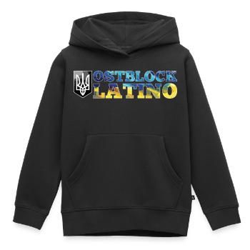 Ostblock Latino Ukrainer Ukraine Geschenk - Kinder Premium Organic Hoodie - Schwarz - Vorne - AI Model Kid Male (0cm)