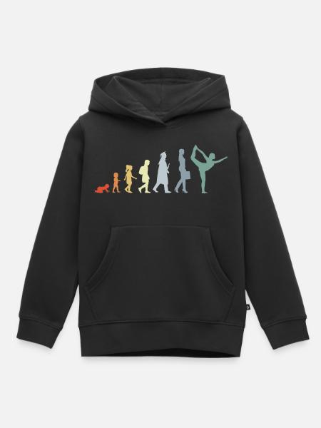 Entwicklung zur Yogalehrerin - Kinder Premium Organic Hoodie - Schwarz