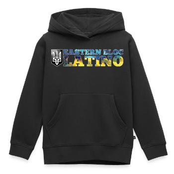 Bloc de l’Est Latino Ukrainien Ukraine Cadeau - Sweat Premium à capuche enfant bio - noir - Devant - AI Model Kid Male (0cm)