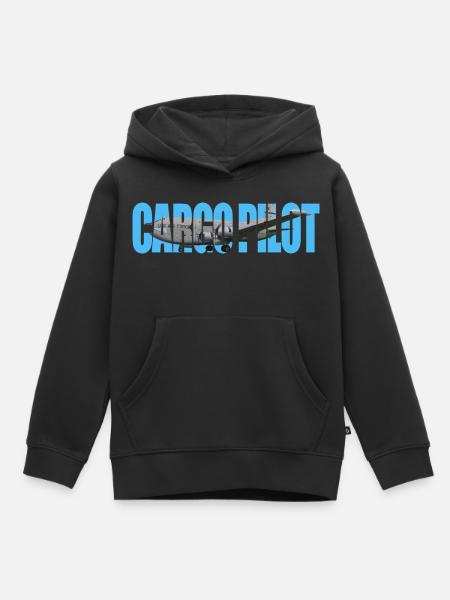 Cargo pilot C-124C - Kinder Premium Organic Hoodie - Schwarz