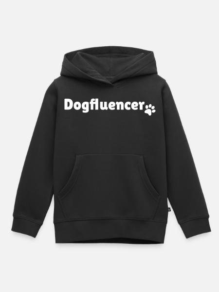 Dogfluencer - Kinder Premium Organic Hoodie - Schwarz