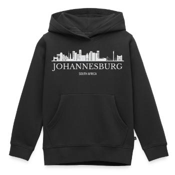 Johannesburg Skyline, Südafrika - Kinder Premium Organic Hoodie - Schwarz - Vorne - AI Model Kid Male (0cm)