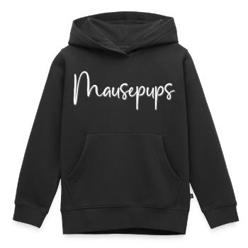 Surnom affectueux des chiots de souris - Sweat Premium à capuche enfant bio - noir - Devant - AI Model Kid Male (0cm)