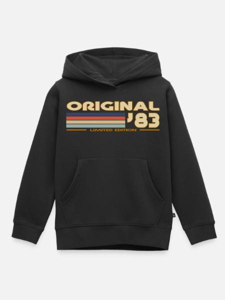 1983 - Kinder Premium Organic Hoodie - Schwarz