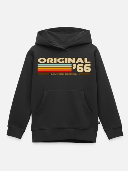 1966 - Sweat Premium à capuche enfant bio - noir