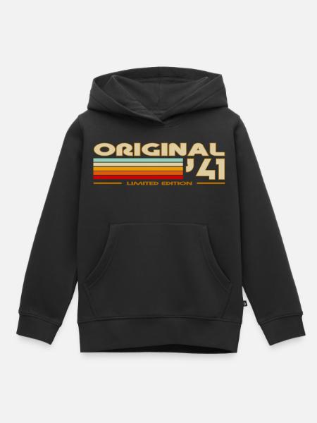 1941 - Kinder Premium Organic Hoodie - Schwarz