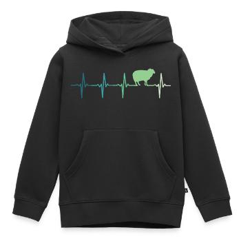 Schafsherzschlag Schaf, Schaf, Schaf - Kinder Premium Organic Hoodie - Schwarz - Vorne - AI Model Kid Male (0cm)