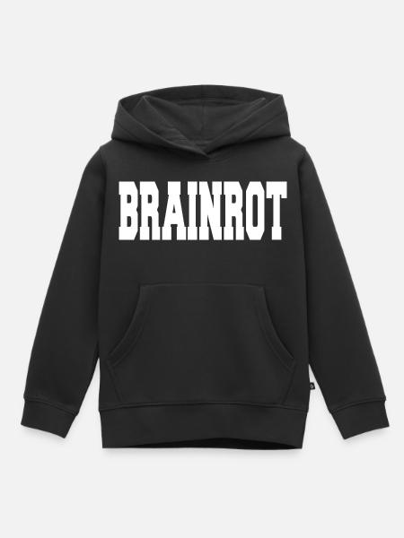 Brainrot - Kinder Premium Organic Hoodie - Schwarz