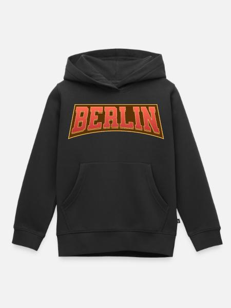 Berlin - Kinder Premium Organic Hoodie - Schwarz