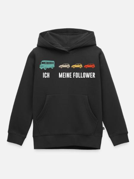 Busfahrer Und Meine Follower - Kinder Premium Organic Hoodie - Schwarz