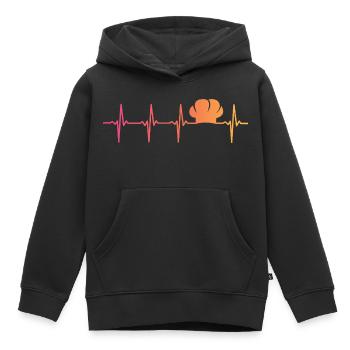 Chef Cuisine Sunset Heartbeat Chef - Kinder Premium Organic Hoodie - Schwarz - Vorne - AI Model Kid Male (0cm)