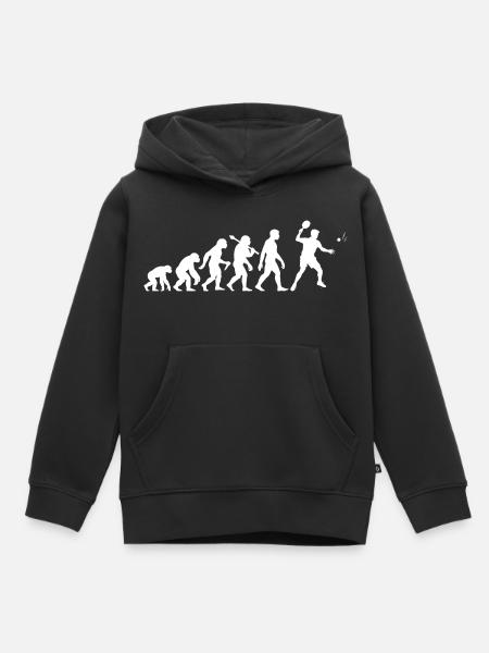 Tischtennis Evolution für Ping-Pong-Spieler - Kinder Premium Organic Hoodie - Schwarz