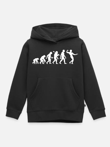 Bodybuilding Evolution Bodybuilder Krafttraining - Kinder Premium Organic Hoodie - Schwarz