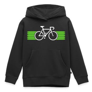 Fahrrad fahren Bike Fahrradfahrer Fahrradfahrerin - Kinder Premium Organic Hoodie - Schwarz - Vorne - AI Model Kid Male (0cm)