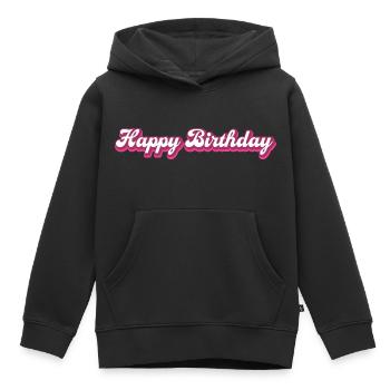 Happy Birthday Birthday Congratulations - Kids Premium Organic Hoodie - black - Front - AI Model Kid Male (0cm)