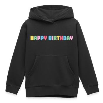 Happy Birthday Glückwunsch Gratulieren Geburtstag - Kinder Premium Organic Hoodie - Schwarz - Vorne - AI Model Kid Male (0cm)
