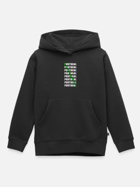 Portugal - Kinder Premium Organic Hoodie - Schwarz