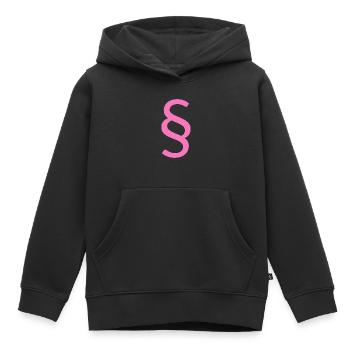 paragraphe rose pour avocate - Sweat Premium à capuche enfant bio - noir - Devant - AI Model Kid Male (0cm)