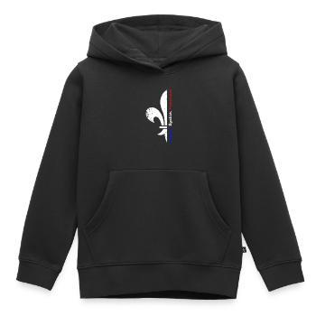 Liberté Égalité Fraternité - Kids Premium Organic Hoodie - black - Front - AI Model Kid Male (0cm)